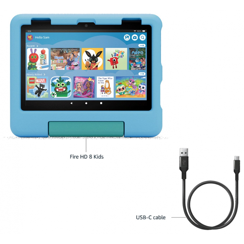 Amazon Fire HD 8 Kids Tablet (12th Generation, 2024) - Grape