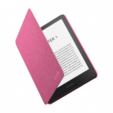 Amazon Kindle Paperwhite 12th Gerneration Colorsoft Case, Lightweight and Water-Safe, Foldable Protective Cover, Fabric - Raspberry