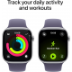 Apple Watch Series 11 (GPS, 42mm) - Silver Aluminium Case with S/M Purple Fog Sport Band