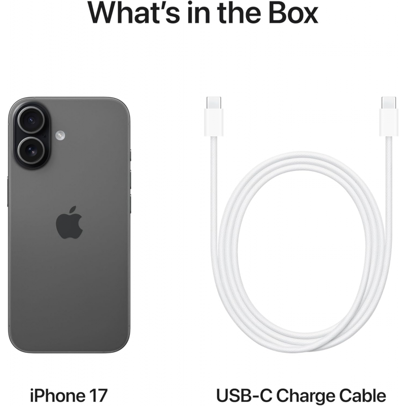 Apple iPhone 17 (512GB, Nano Sim + eSIM) - Black