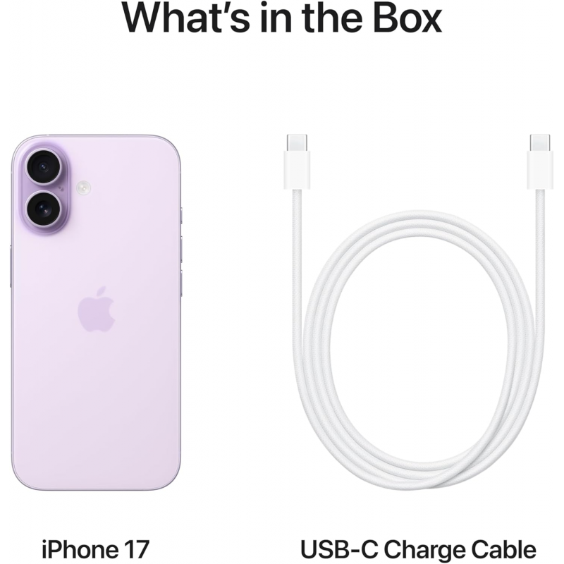 Apple iPhone 17 (256GB, Dual eSIM Only) - Lavender