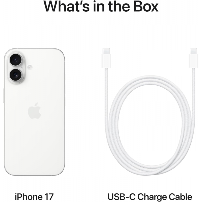 Apple iPhone 17 (256GB, Dual eSIM Only) - White