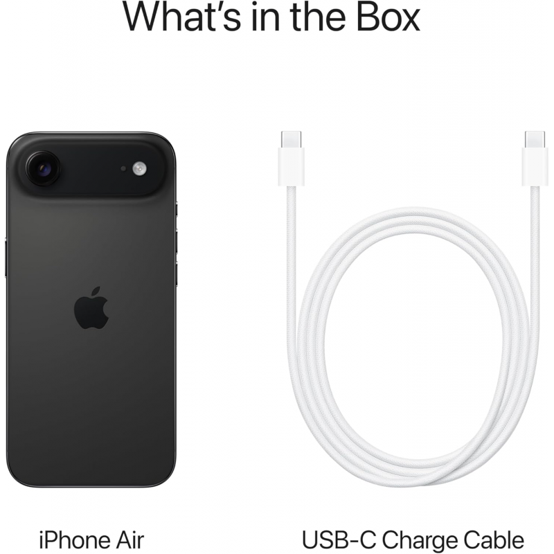 Apple iPhone Air (512GB, Dual eSIM Only) - Space Black