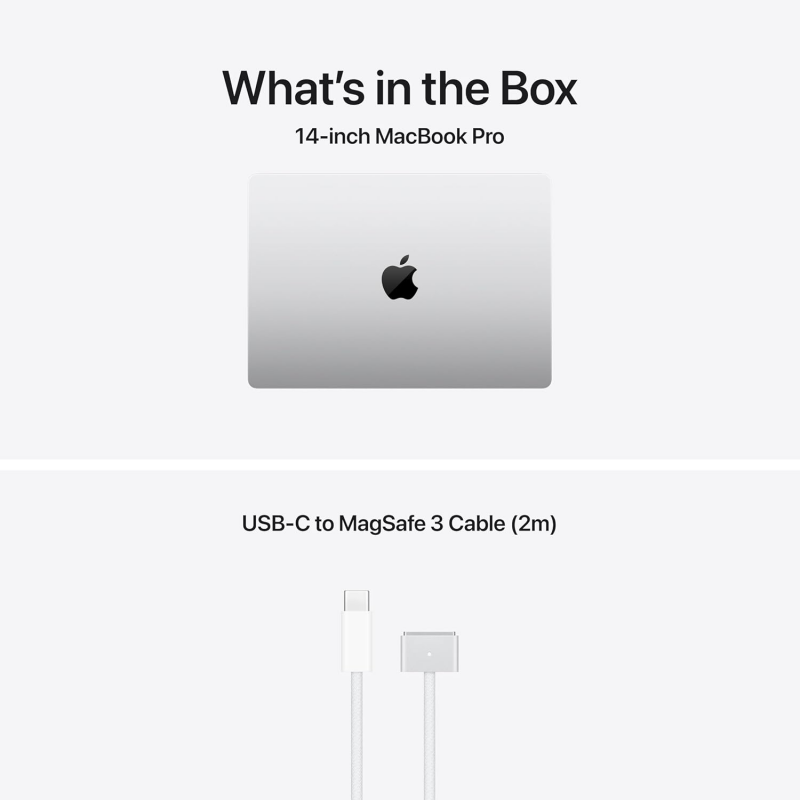 Apple Macbook Pro 2026 (14.2 inch, M5 Max, 36 GB + 2 TB SSD, 18-core CPU. 32-core GPU, 16-core Neural Engine) - Sliver