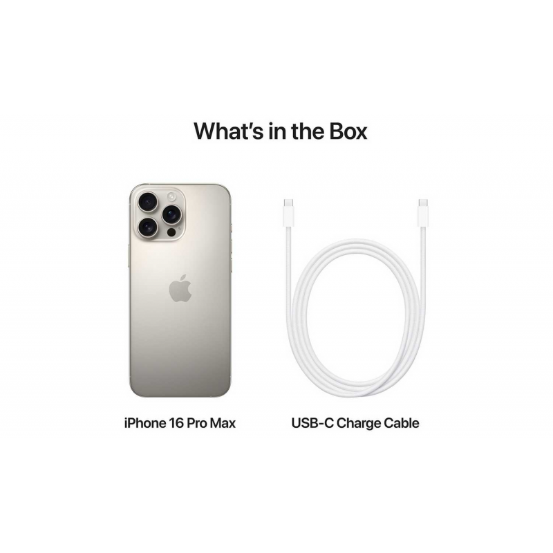 Apple iPhone 16 Pro Max (512GB) - Natural Titanium (US Spec, E-Sims only)