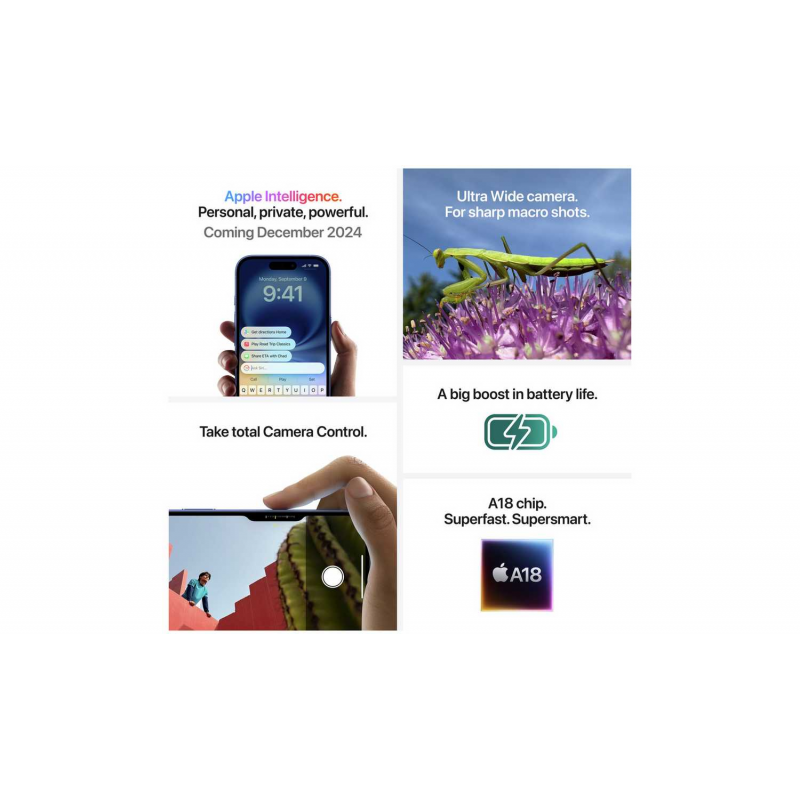 Apple iPhone 16 (512GB) - Teal (US Spec, E-Sims only)