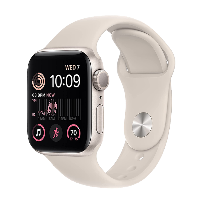 Apple Watch SE 2022 2nd Generation (GPS, 40mm) - Starlight Aluminium Case with S/M Starlight Sport Band