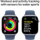 Apple Watch Series 10 (GPS, 42mm) - Silver Aluminium Case with M/L Denim Sport Band