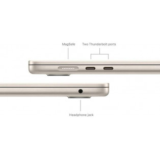 Apple MacBook Air 2024 (15.3-inch, M3, 8GB + 256GB SSD) - Starlight