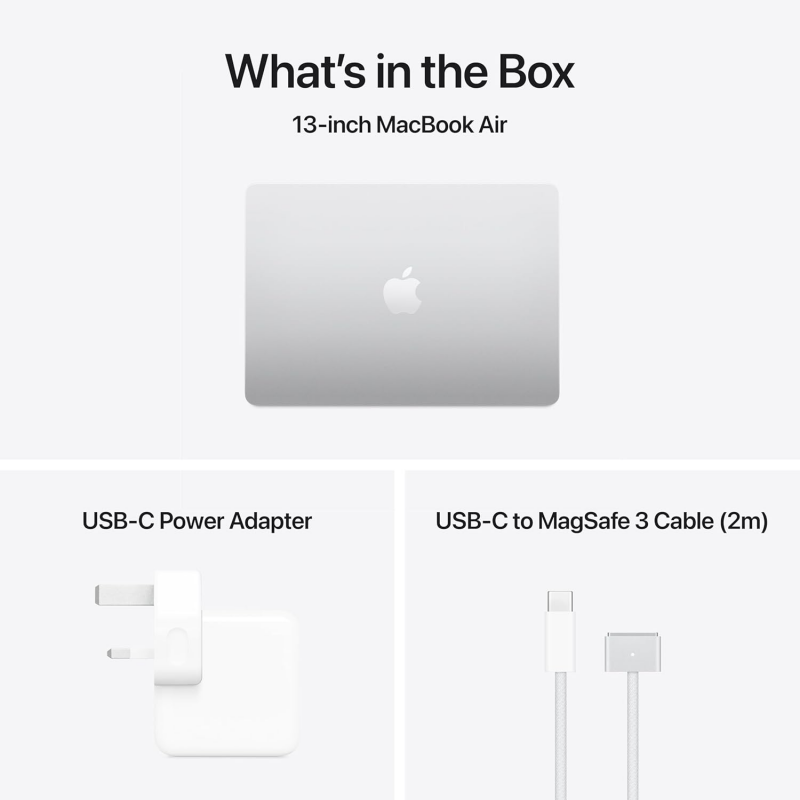 Apple MacBook Air 2025  (13.6-inch, M4, 16GB+ 512GB) - Silver