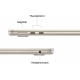Apple MacBook Air 2025  (13.6-inch, M4, 16GB+ 256GB) - Starlight
