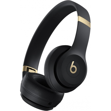 Beats Solo 4 Wireless Bluetooth On-Ear Headphones - Black and Gold