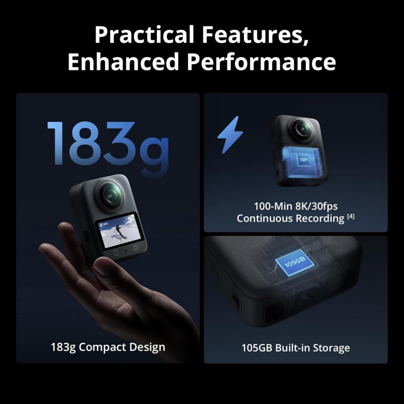 DJI Osmo 360 Adventure Combo, 360 Waterproof Action Camera