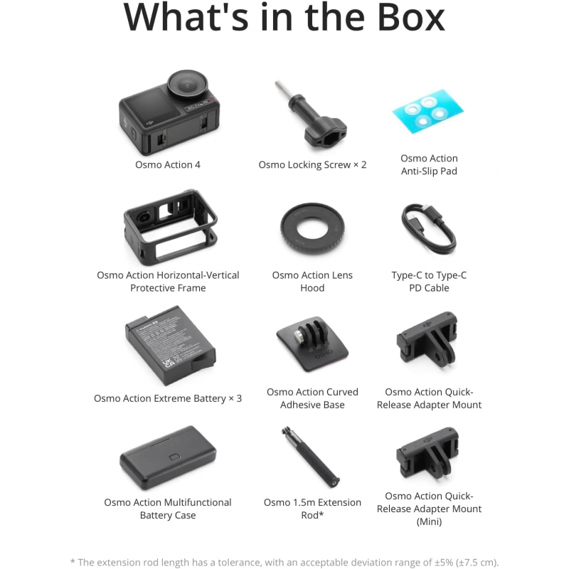 DJI Osmo Action 4 Adventure Combo Action Camera