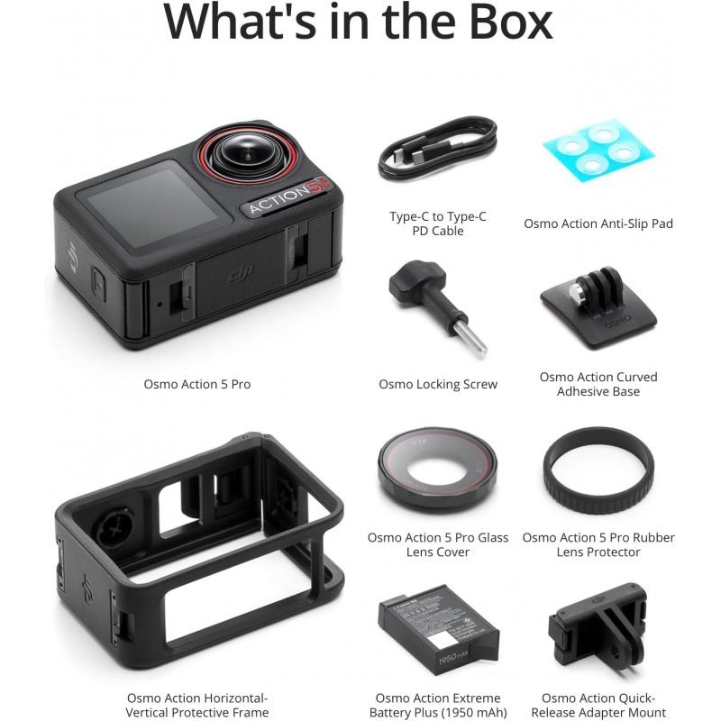 DJI Osmo Action 5 Pro Standard Combo, Action Camera 4K