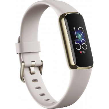 Fitbit Luxe Activity Tracker - Lunar White / Soft Gold 