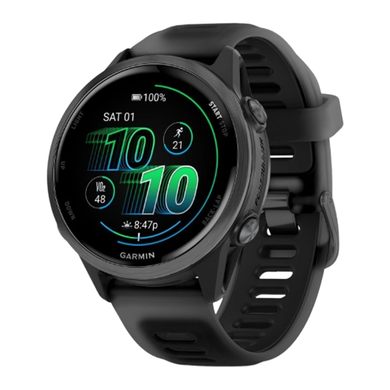 Garmin Forerunner 570 (GPS, 47mm) - Slate Gray Aluminum with Translucent Black/Black Band