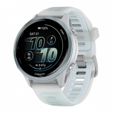 Garmin Forerunner 570 (GPS, 42mm) - Cloud Blue Aluminum with Translucent Whitestone/Cloud Blue Band 