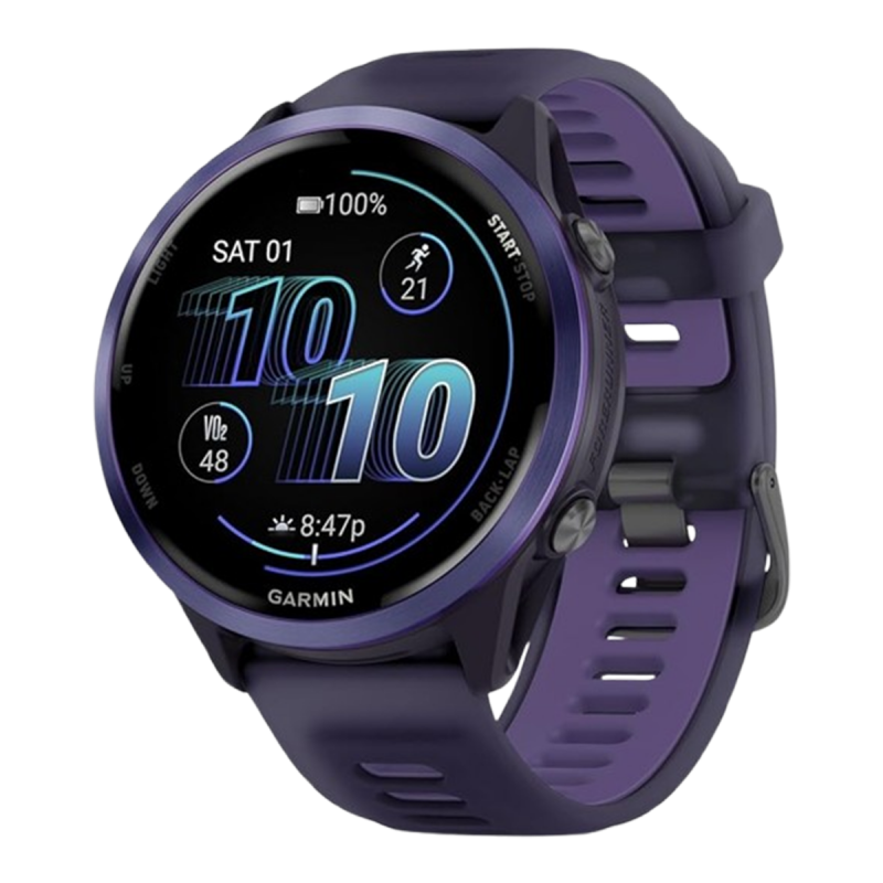 Garmin Forerunner 570 (GPS, 47mm) - Indigo Aluminum with Translucent Imperial Purple/Indigo Band