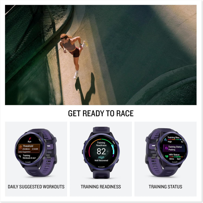Garmin Forerunner 570 (GPS, 47mm) - Indigo Aluminum with Translucent Imperial Purple/Indigo Band
