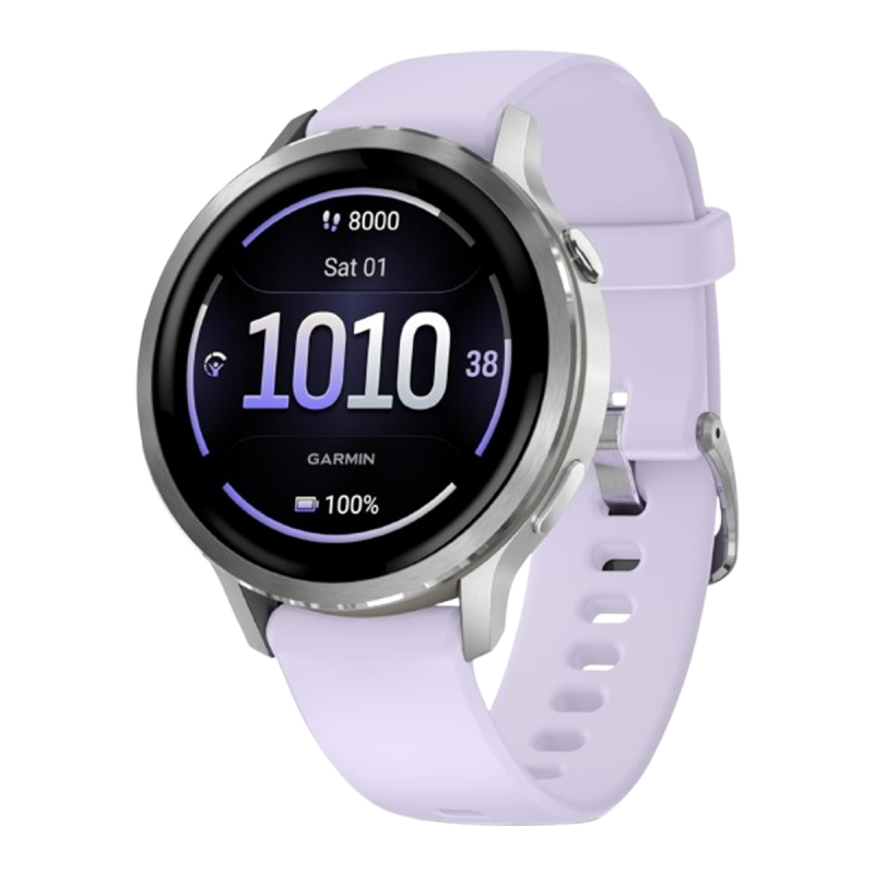 Garmin Venu 4 (GPS, 41mm) - Silver / Periwinkle