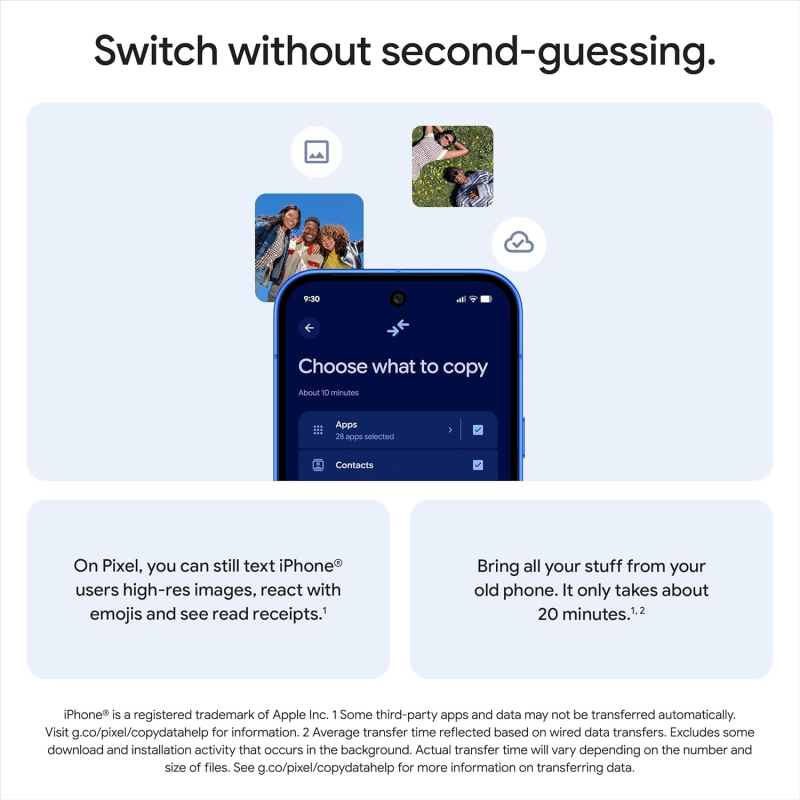 Google Pixel 10 5G Smartphone (12+128GB) - Frost