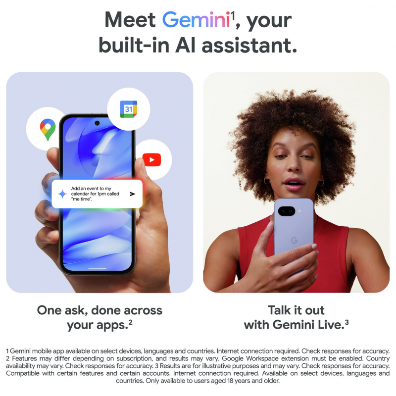 Google Pixel 9a 5G Smartphone (8+128GB) - Obsidian