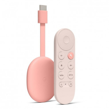 Google Chromecast with Google TV 4K and Voice Remote - Sunrise