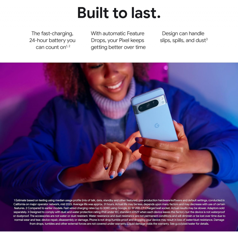 Google Pixel 8 Pro 5G Smartphone (12+128GB) - Obsidian