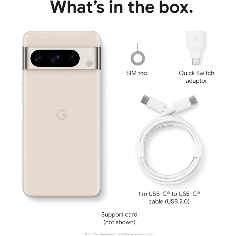 Google Pixel 8 Pro 5G Smartphone (12+128GB) - Procelain