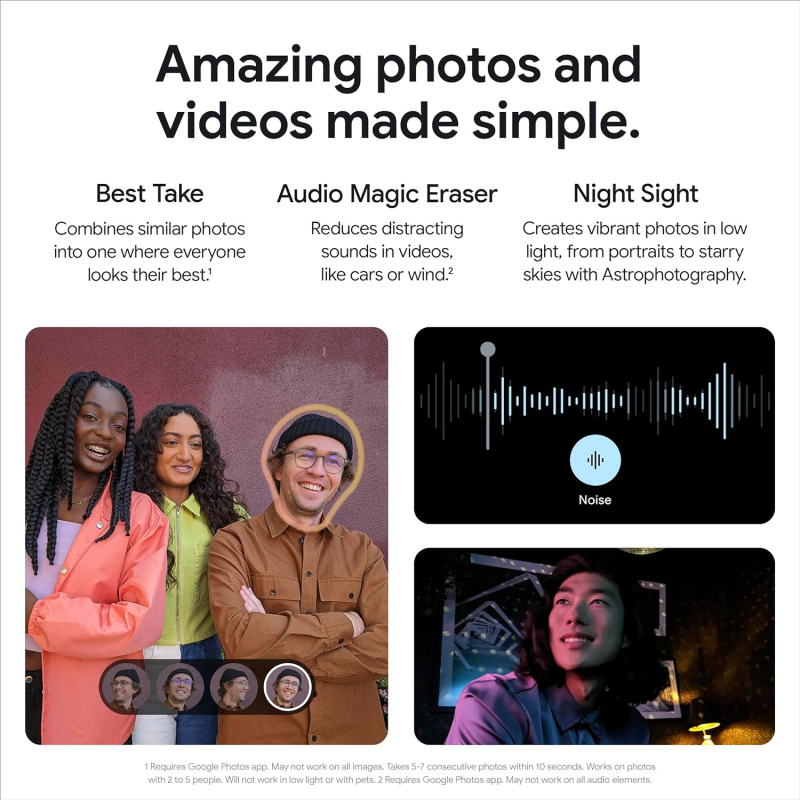 Google Pixel 8a 5G Smartphone (8+128GB) - Obsidian