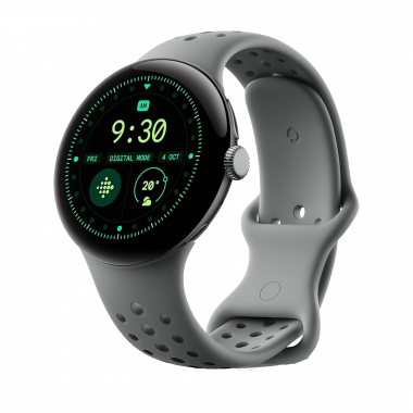 Google Pixel Watch 3 Wi-Fi (45mm) - Matte Hazel Aluminium Case/Hazel Active Band