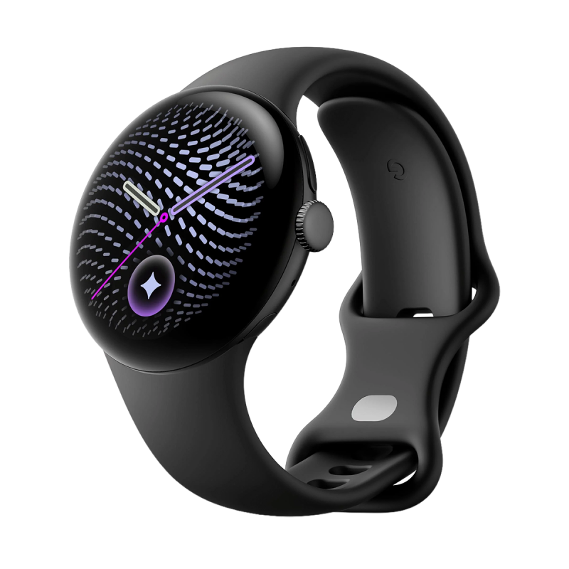Google Pixel Watch 5 Wi-Fi (41mm) - Matte Black Aluminium Case with Obsidian Active Band