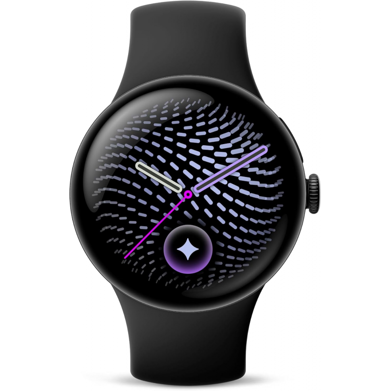Google Pixel Watch 5 Wi-Fi (41mm) - Matte Black Aluminium Case with Obsidian Active Band
