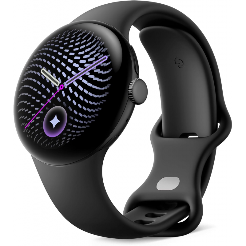 Google Pixel Watch 5 Wi-Fi (41mm) - Matte Black Aluminium Case with Obsidian Active Band