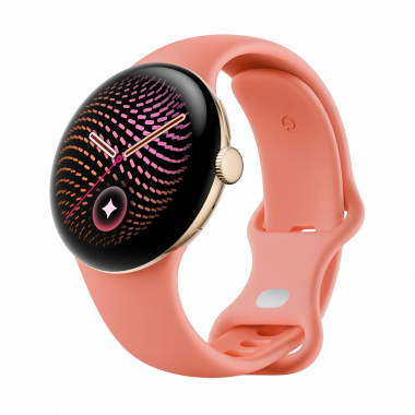 Google Pixel Watch 5 Wi-Fi (41mm) - Champagne Gold Aluminium Case with Canyon Active Band