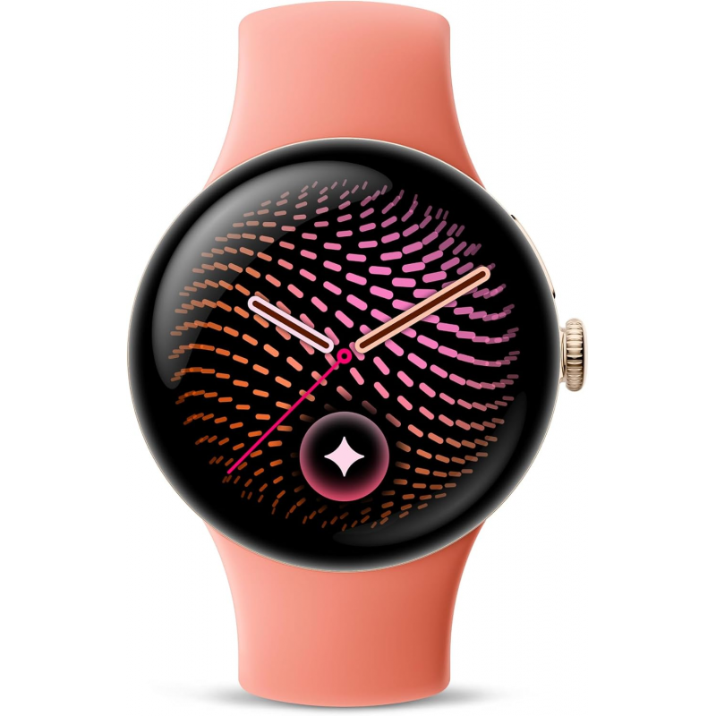 Google Pixel Watch 5 Wi-Fi (41mm) - Champagne Gold Aluminium Case with Canyon Active Band