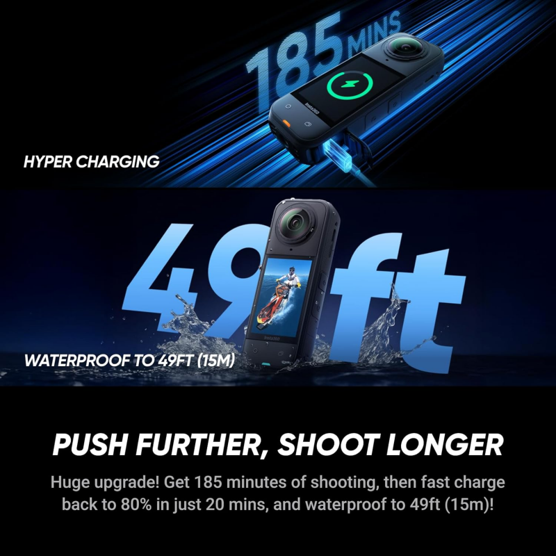Insta360 X5 - Waterproof 360 Action Camera