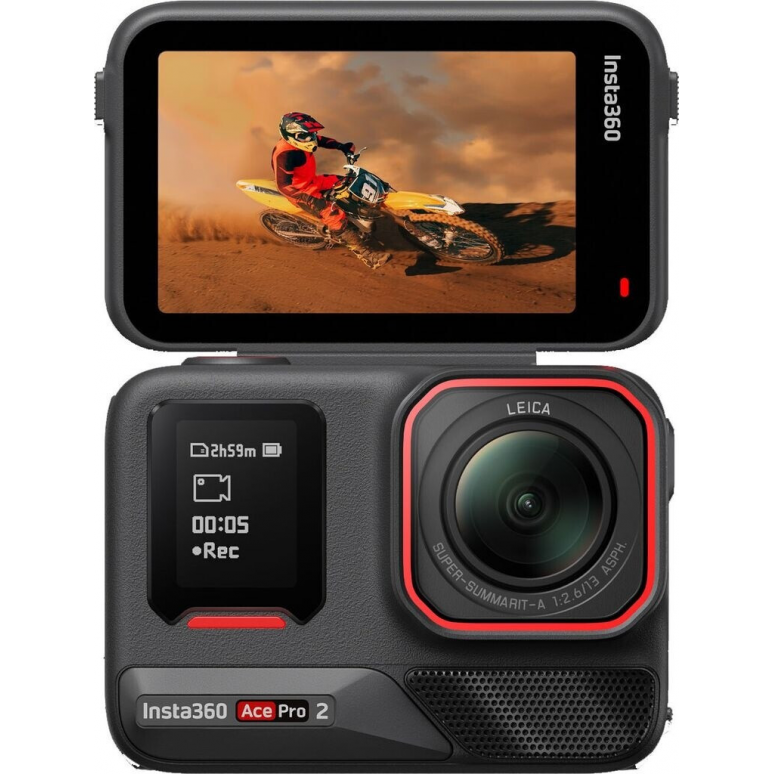 Insta360 Ace Pro 2 Dual Battery Bundle Action Camera - Black