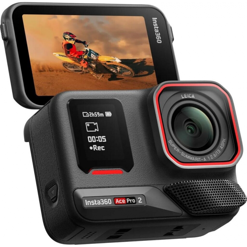 Insta360 Ace Pro 2 Dual Battery Bundle Action Camera - Black