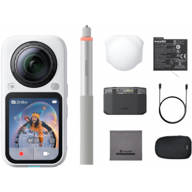 Insta360 X6 360 Action Camera Essentials Bundle - Arctic White