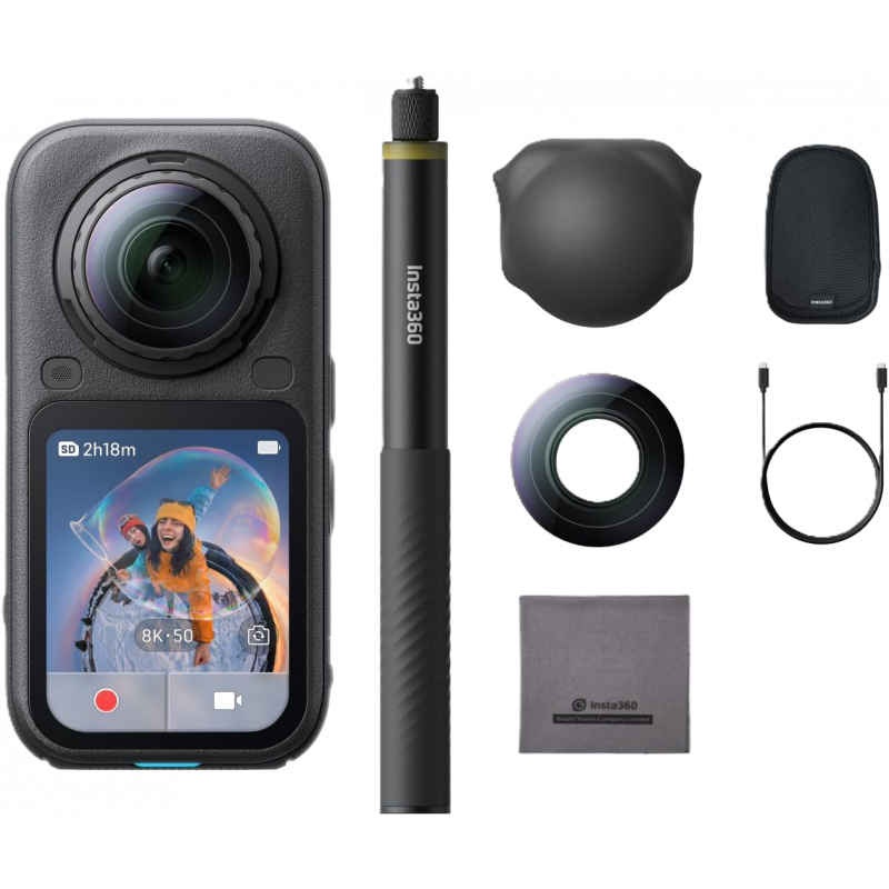 Insta360 X6 360 Action Camera Get-Set Bundle - Arctic White