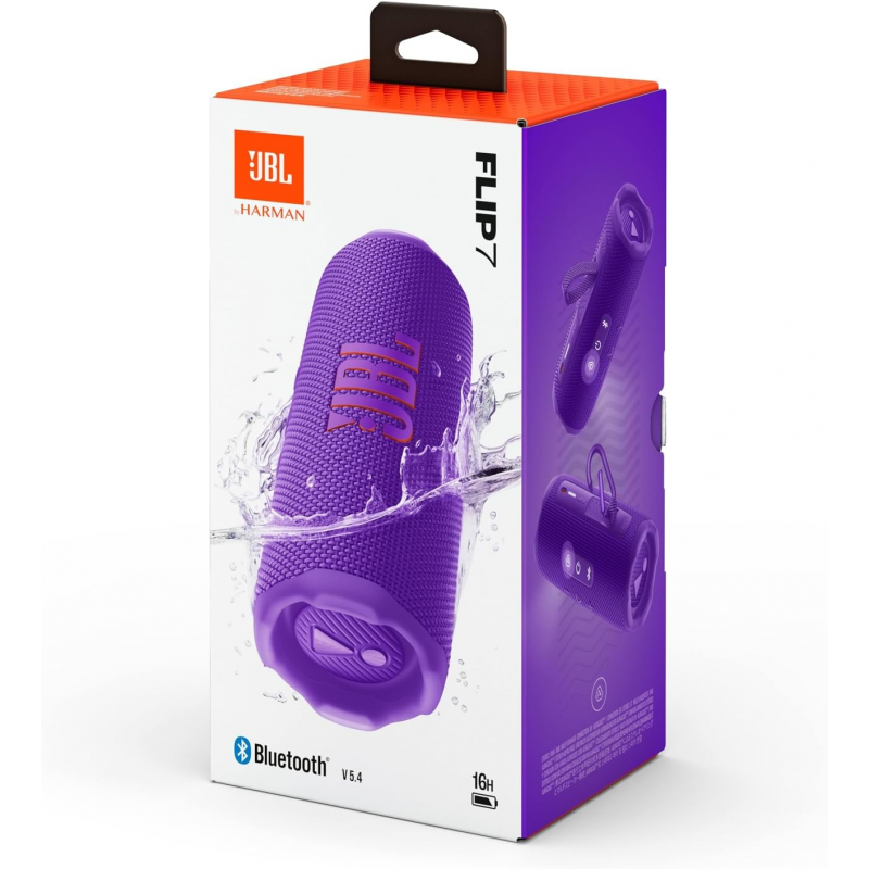 JBL Flip 7 Portable Bluetooth Speaker - Purple