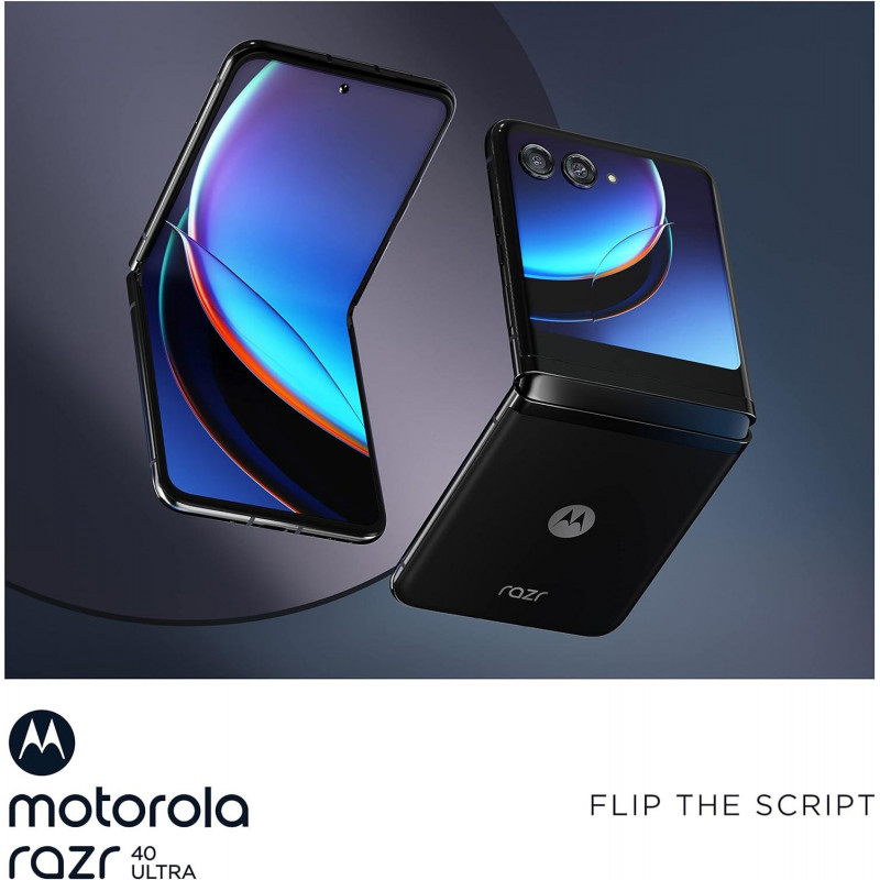 Motorola Moto Razr 40 Ultra Foldable Smartphone (12GB RAM, 5G, SIM Free, 512GB ROM) - Black