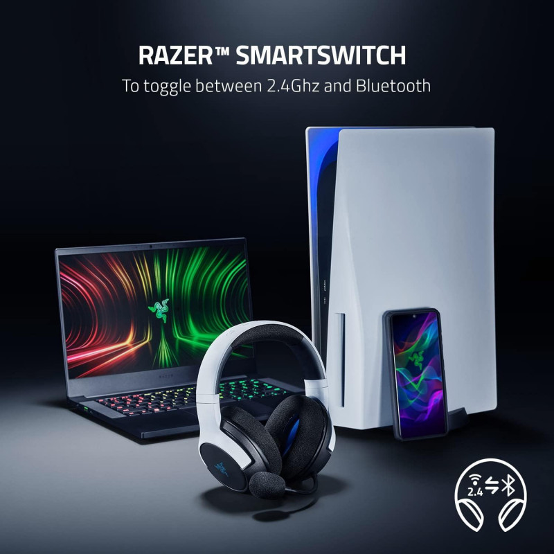 Razer Legendary Bundle Wireless Headset and Quick Charging Stand for PlayStation