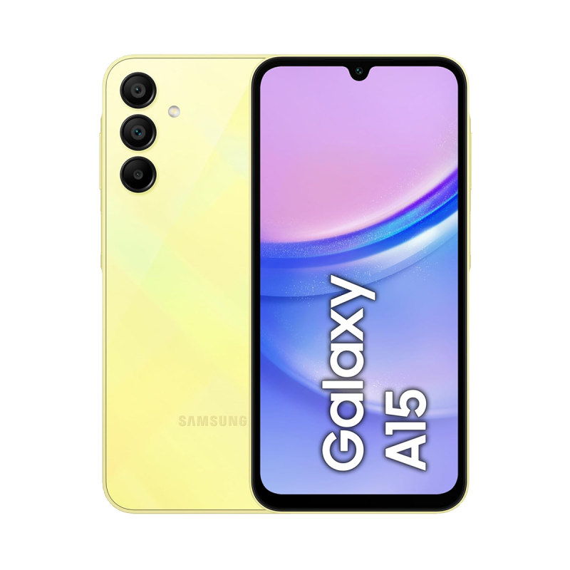Samsung Galaxy A15 4G Smartphone (6+128GB, Dual Sim) - Yellow