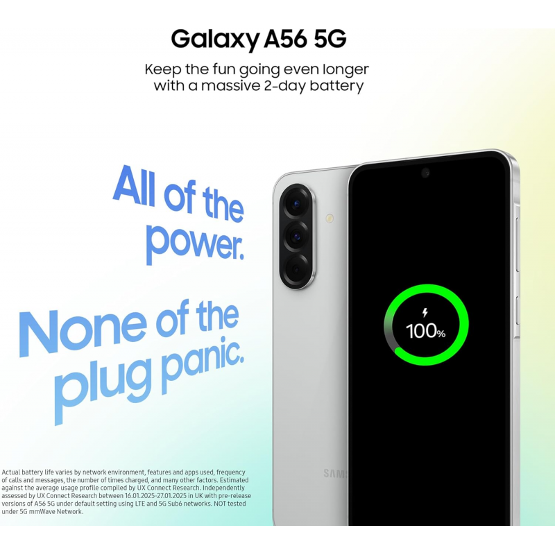 Samsung Galaxy A56 5G Smartphone (Dual-SIMs, 8+128GB) - Awesome Olive