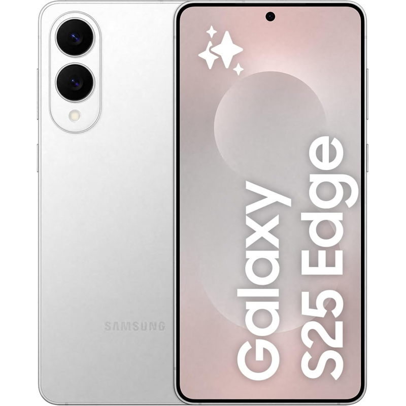Samsung Galaxy S25 Edge 5G Smartphone (Dual-SIMs, 12GB+512GB) - Titanium Silver