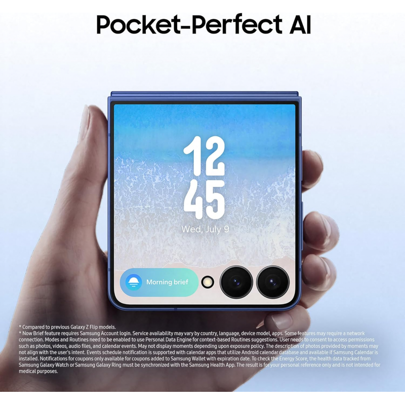 Samsung Galaxy Z Flip 7 5G Smartphone (12+512GB) - Jet Black