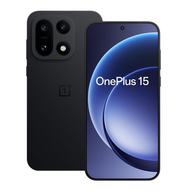 OnePlus 15 5G Smartphone (Dual SIMs, 12GB+256GB) - Infinite Black (Global Version)